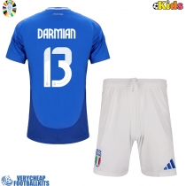 Italy Matteo Darmian #13 Replica Home Minikit Euro 2024 Short Sleeve (+ pants)